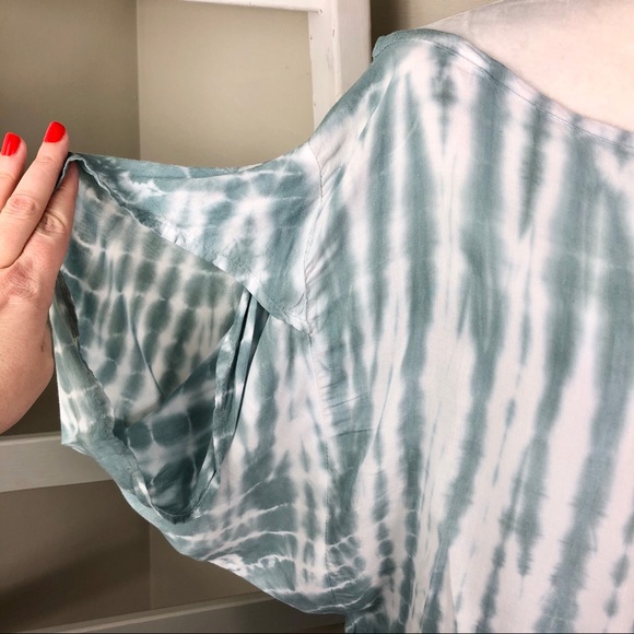 NORTH SHORE Tie Dye Top Split Open Back Surf Beach - Picture 4 of 10